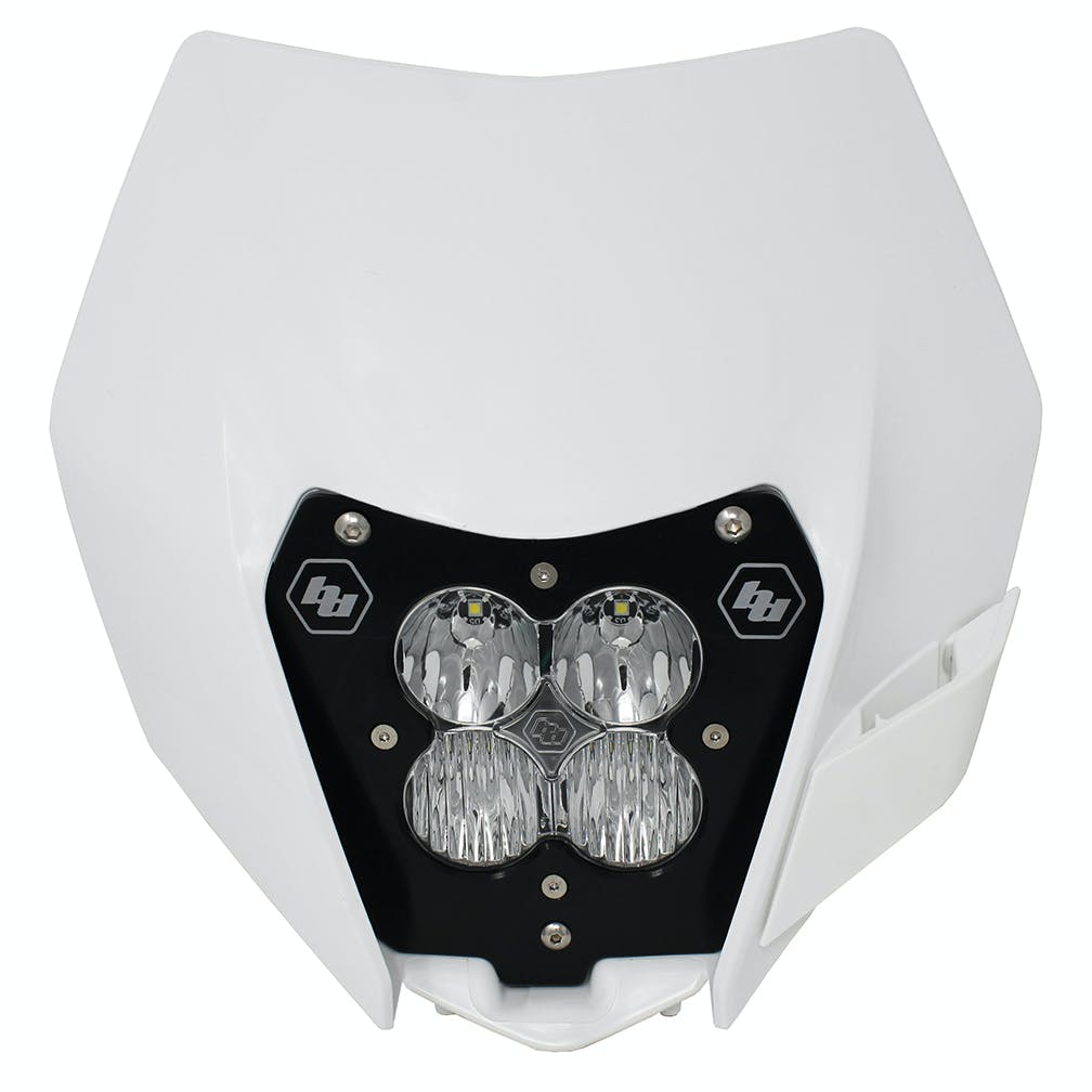 Baja Designs 507091 KTM Headlight Kit DC W/Headlight Shell White XL Pro Series