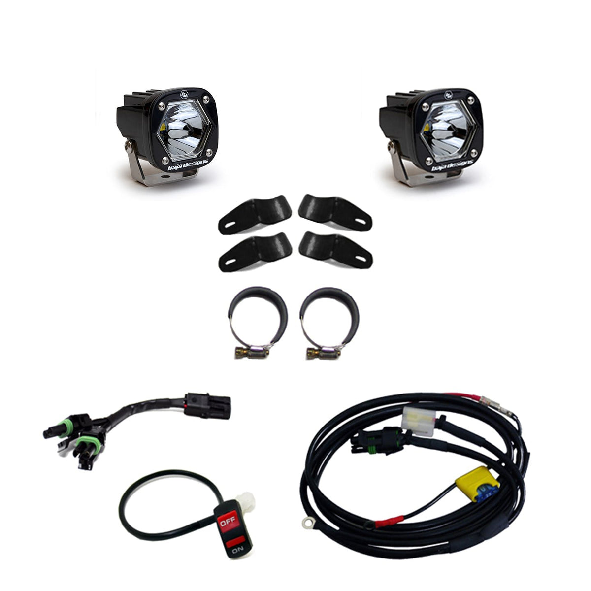 Baja Designs 507096 S1 Universal Moto Kit Spot