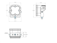 Baja Designs 507805 LED Light Pods Wide Cornering Pattern Pair XL Pro Series