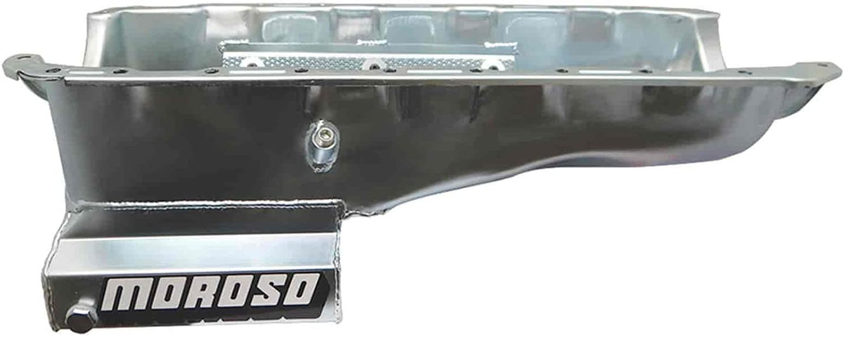 Moroso 20416 Wet Sump Steel Oil Pan (8 deep/6qt/Baffled/BBC-Mark IV-65-72)