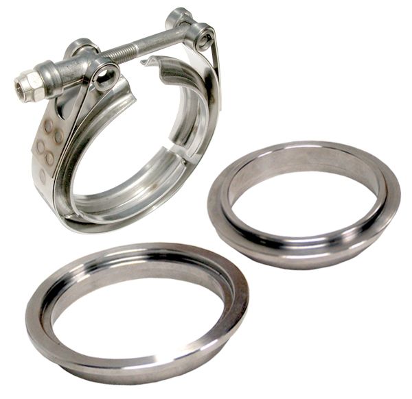 PPE Diesel 4 Inch V Band Clamp Stainless Steel 3 Piece Set 1C 1M 1F  517340003
