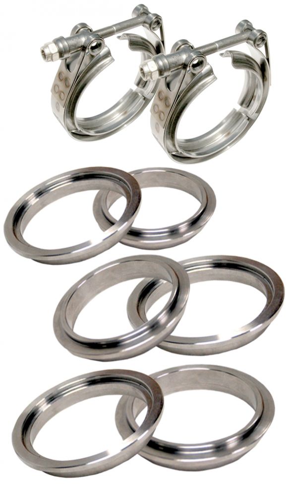 PPE Diesel 4 Inch V Band Clamp Stainless Steel 8 Piece Set 2C 3M 3F  517340008