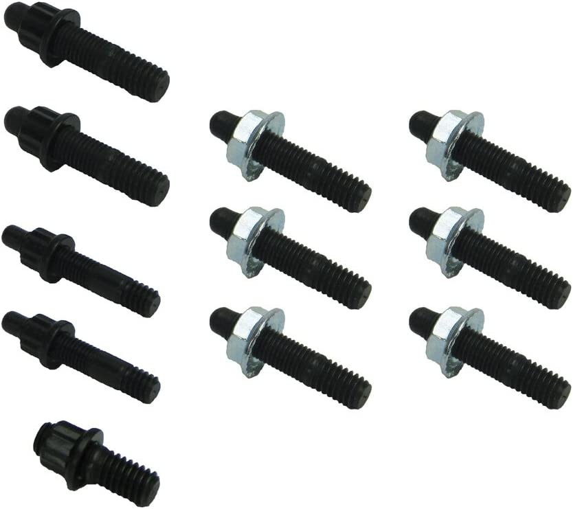 Moroso 38361 Bullet Nose Oil Pan Stud Kit (BBC, 12pk)