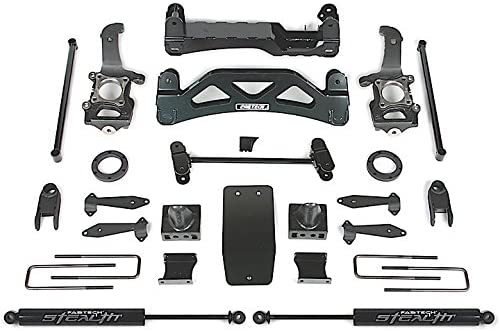 Fabtech FTS22016BK 6in. BASIC SYS W/FRT SHK EXTNS/STEALTH RR 04-08 FORD F150 4W D V8 ONLY