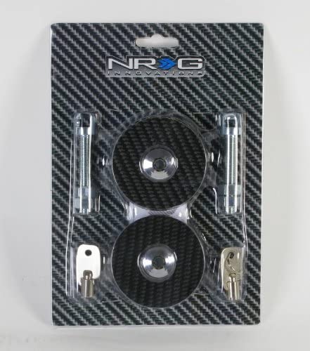 NRG Innovations Carbon Fiber Overlay Hood Pins CHL-100