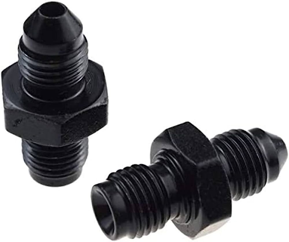 Redhorse Performance 336-04-10-2 -04 to 10mmx1.25 Male inverted flare-black -2pcs/pkg
