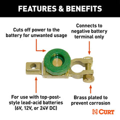 CURT Towed Battery Disconnect for RVibrake 52216