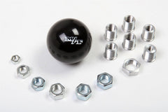 Holley 270-102 BLACK SHIFTER KNOB W/ WHITE MT LOGO + ME