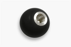 Holley 270-102 BLACK SHIFTER KNOB W/ WHITE MT LOGO + ME