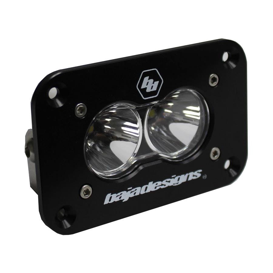Baja Designs 541001 LED Work Light Clear Lens Spot Pattern Flush Mount Each S2 Sport