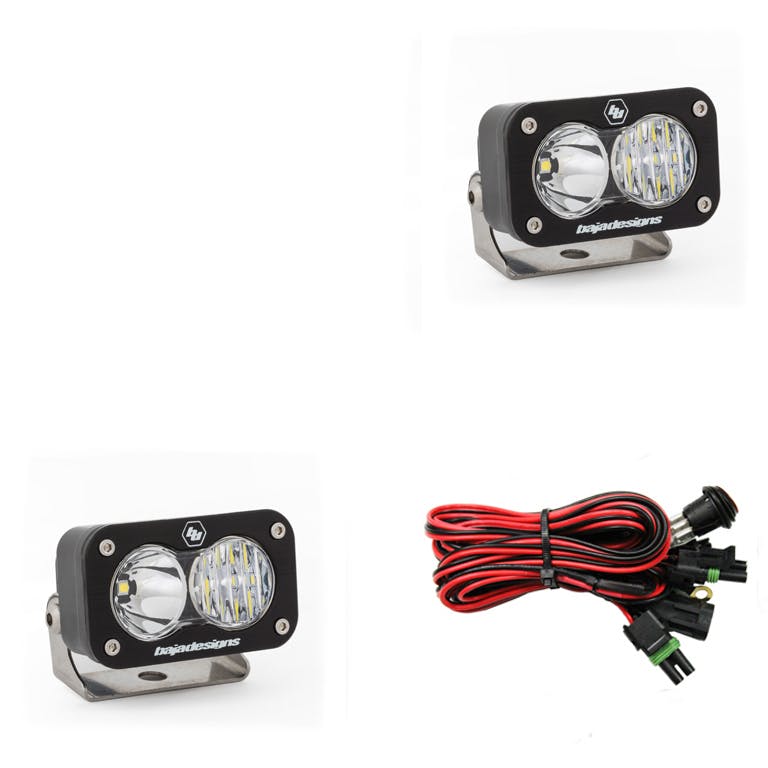 Baja Designs 547803 LED Work Light Clear Lens Driving Combo Pattern Pair S2 Sport