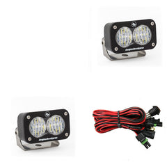 Baja Designs 547805 LED Work Light Clear Lens Wide Cornering Pattern Pair S2 Sport