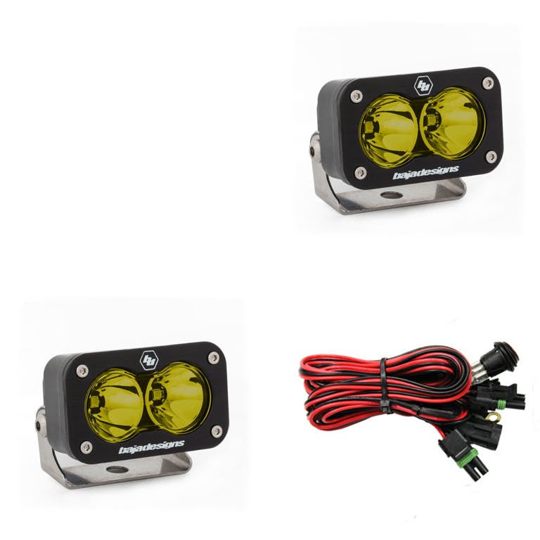 Baja Designs 547816 LED Work Light Amber Lens Work/Scene Pattern Pair S2 Sport