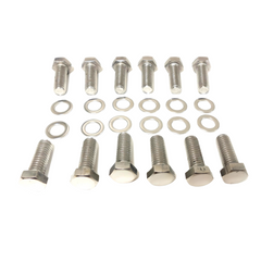 Racing Power Company R7531S Stainless intake manifold bolt w/washers kit sb