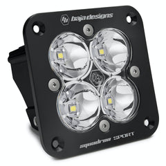 Baja Designs 551001 Flush Mount LED Spot Clear Black Squadron Sport