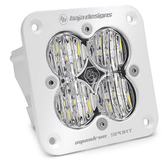 Baja Designs 551005WT Flush Mount LED Light Pod White Clear Lens Wide Cornering Pattern Squadron Sport