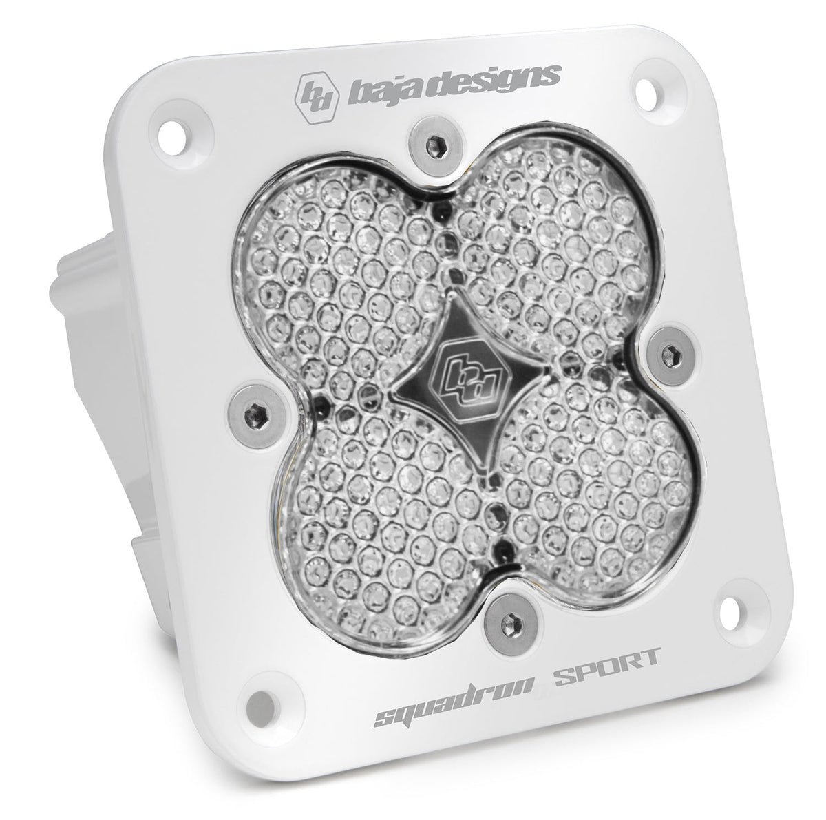 Baja Designs 551006WT Flush Mount LED Light Pod White Clear Lens Work/Scene Pattern Squadron Sport