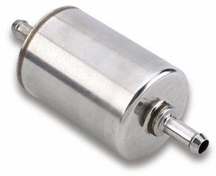 Holley EFI 562-1 Fuel Filter 10 micron post filter with dual 3/8 inch barbs