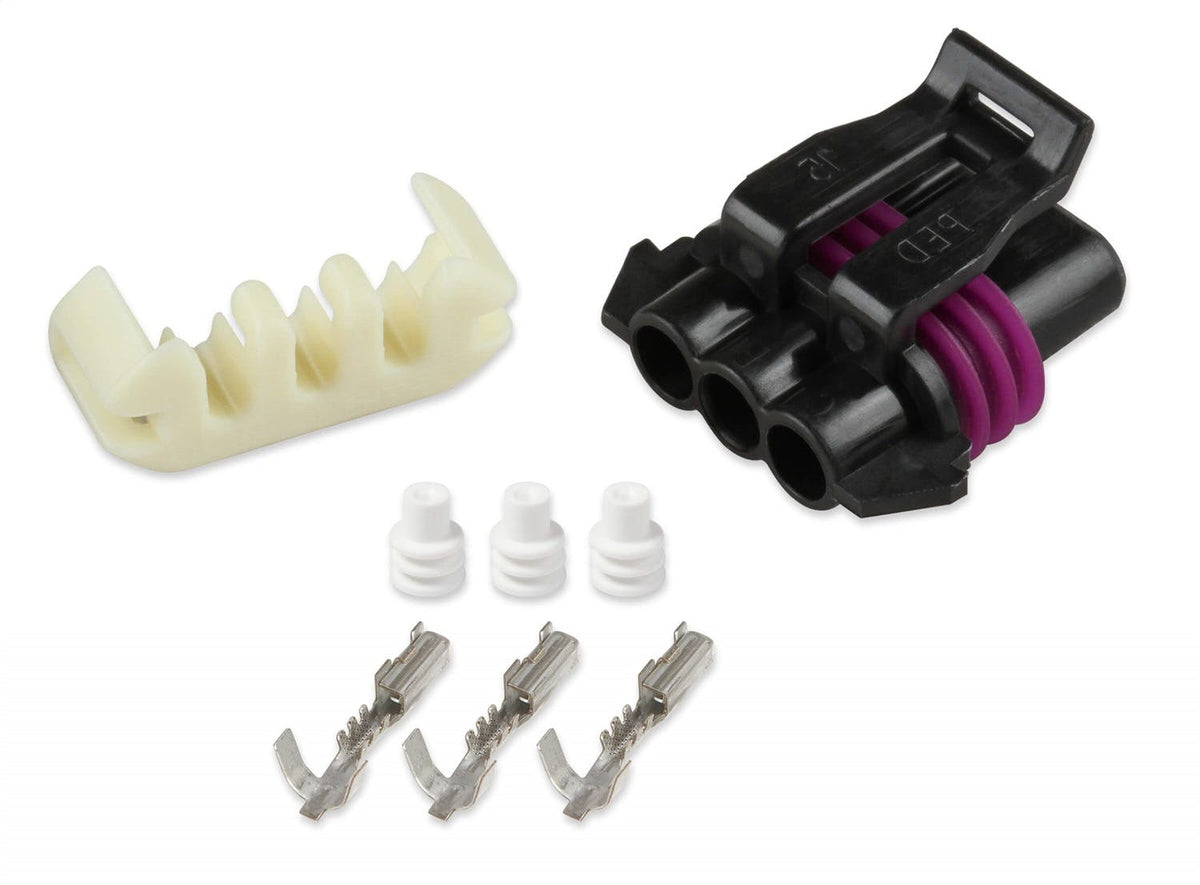 Holley EFI 570-218 METRIPACK, 3 CAVITY, FEMALE, BLACK