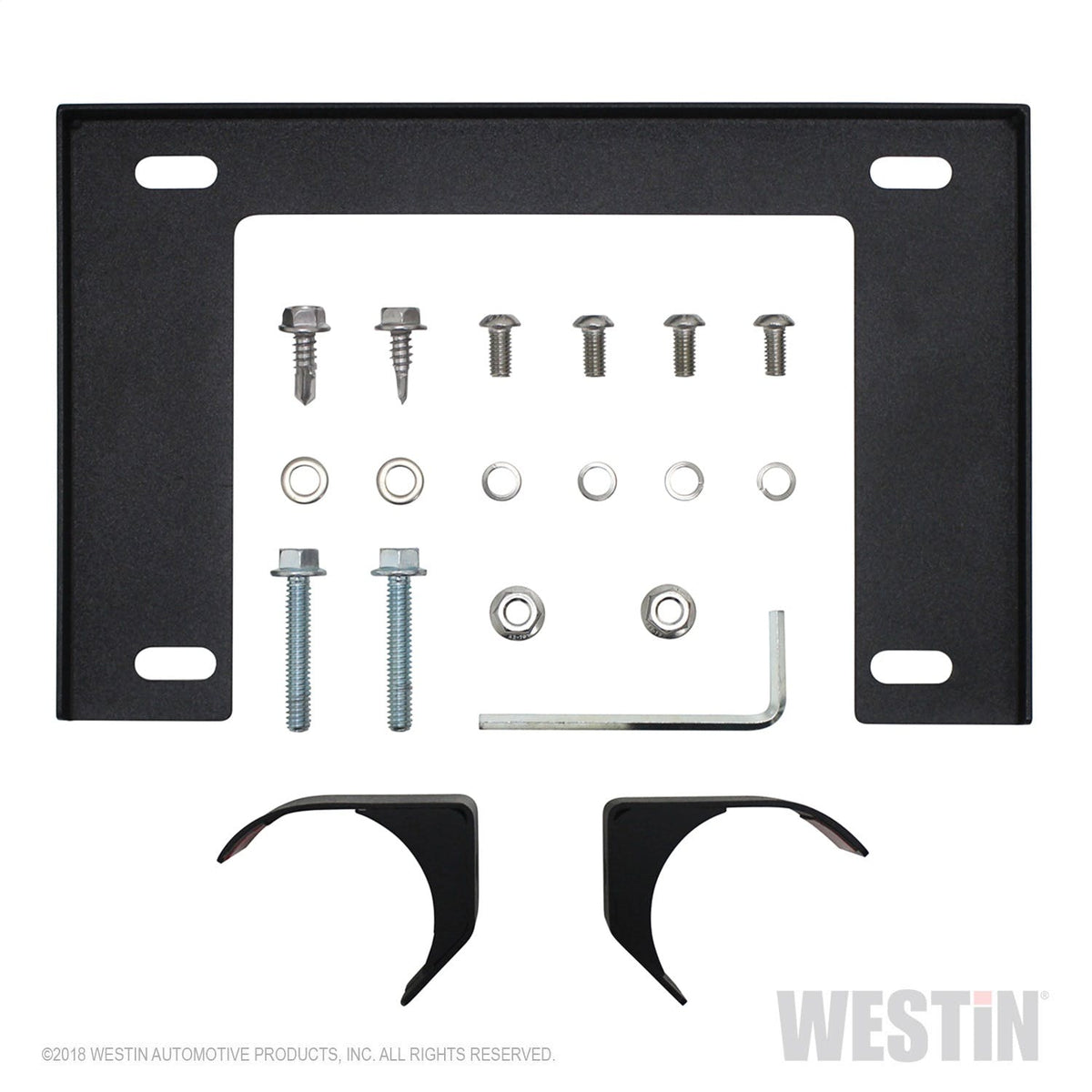 Westin Automotive 58-60055 Outlaw Bumper License Plate Mount Textured Black