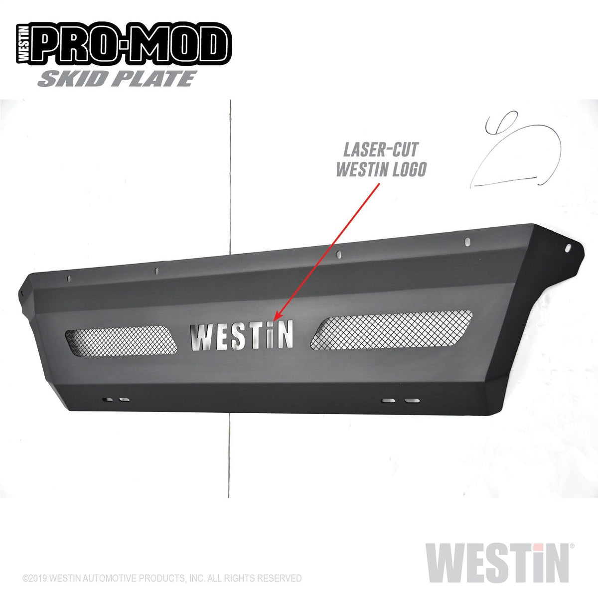 Westin Automotive 58-71205 Pro-Mod Skid Plate Textured Black