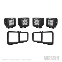 Westin Automotive 58-9915 Outlaw Bumper Light Kit Square Textured Black