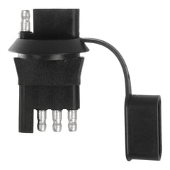 CURT 58404 4-Way Flat License Plate Light Plug Adapter