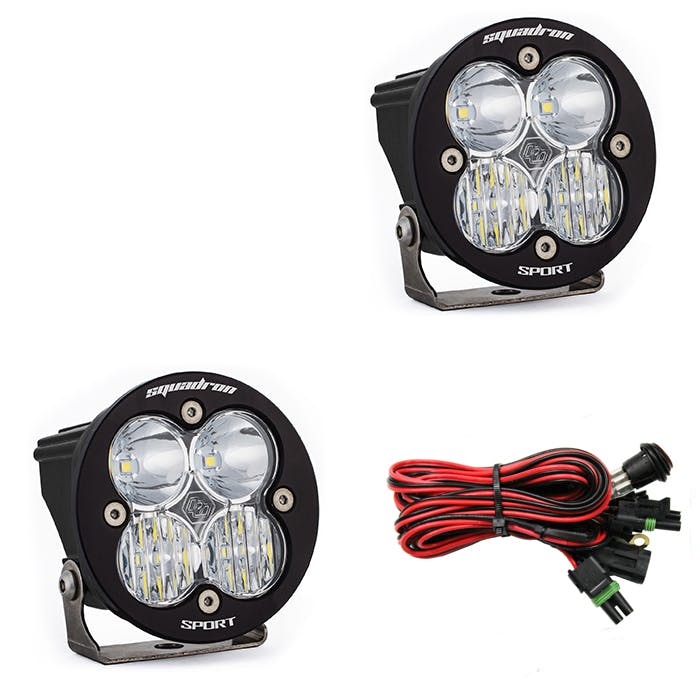 Baja Designs 587803 LED Light Pods Clear Lens Driving/Combo Pair Squadron R Sport