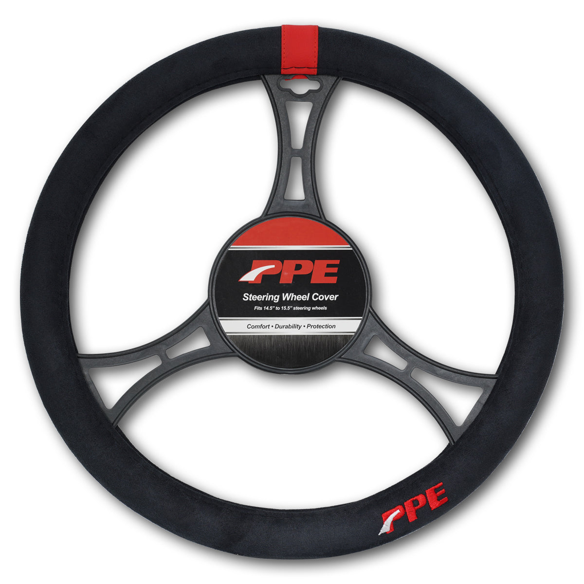 PPE Diesel Steering Wheel Cover Black Suede Fits 15.5 in steering wheels 588983010