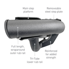 Go Rhino Ford (Crew Cab Pickup) Step Nerf Bar DT4180T