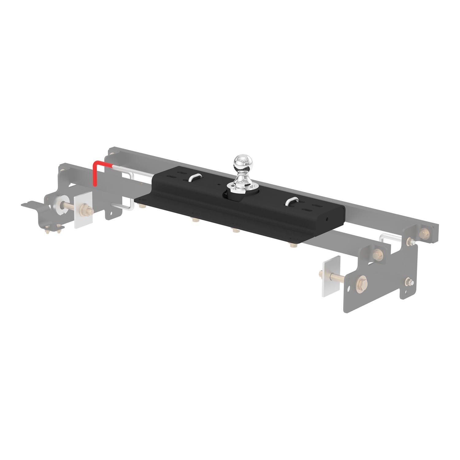 CURT 60615 Double Lock Gooseneck Hitch, 2-5/16 Ball, 30K (Brackets Required)