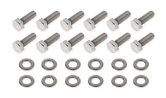 Mr. Gasket 60911G REAR COVER BOLTS - GM LS - SS POL HEX