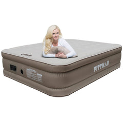 Pittman Outdoors PPI-XTREME20 Queen Fabric Xtreme 20 Premium Fabric Indoor Air Mattress-Built-in Elec AirPump