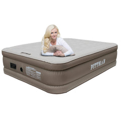 Pittman Outdoors PPI-XTREME20 Queen Fabric Xtreme 20 Premium Fabric Indoor Air Mattress-Built-in Elec AirPump