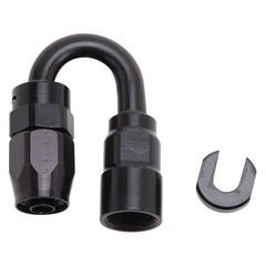 Russell 611283 Hose End. 5/16 inch SAE Quick Disc. Fml to #6 Hose. 180?. Blk Anodized
