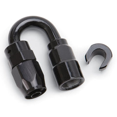 Russell 611283 Hose End. 5/16 inch SAE Quick Disc. Fml to #6 Hose. 180?. Blk Anodized