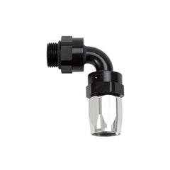 Russell 612473 Hose End; Radius Port; 90?, -8AN inlet, -8AN out; Black Finish