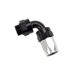Russell 612473 Hose End; Radius Port; 90?, -8AN inlet, -8AN out; Black Finish