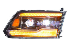 Morimoto XB LED Headlights: Dodge Ram (09-18) (Pair / Amber DRL) LF520-A-ASM
