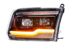 Morimoto XB LED Headlights: Dodge Ram (09-18) (Pair / Amber DRL) LF520-A-ASM
