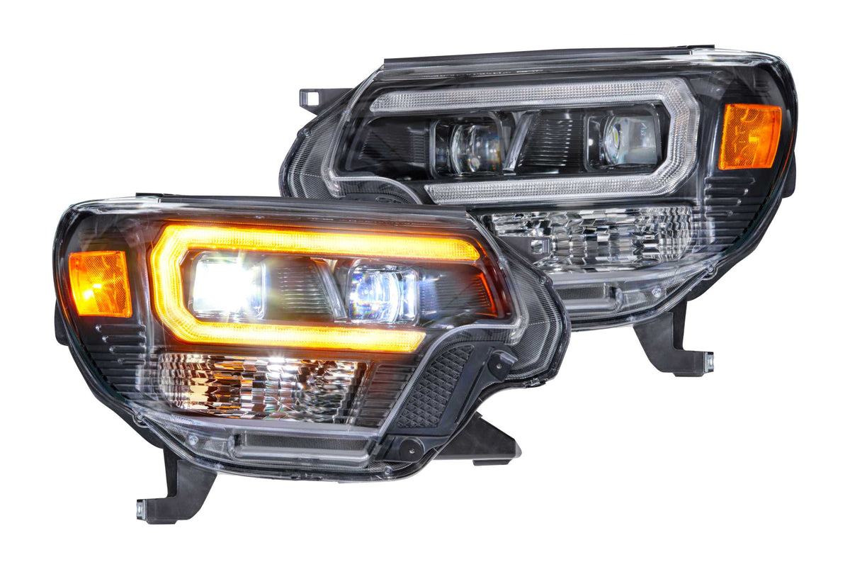 Morimoto XB Hybrid LED Headlights: Toyota Tacoma (12-15) (Pair / ASM / Amber DRL) LF529-A