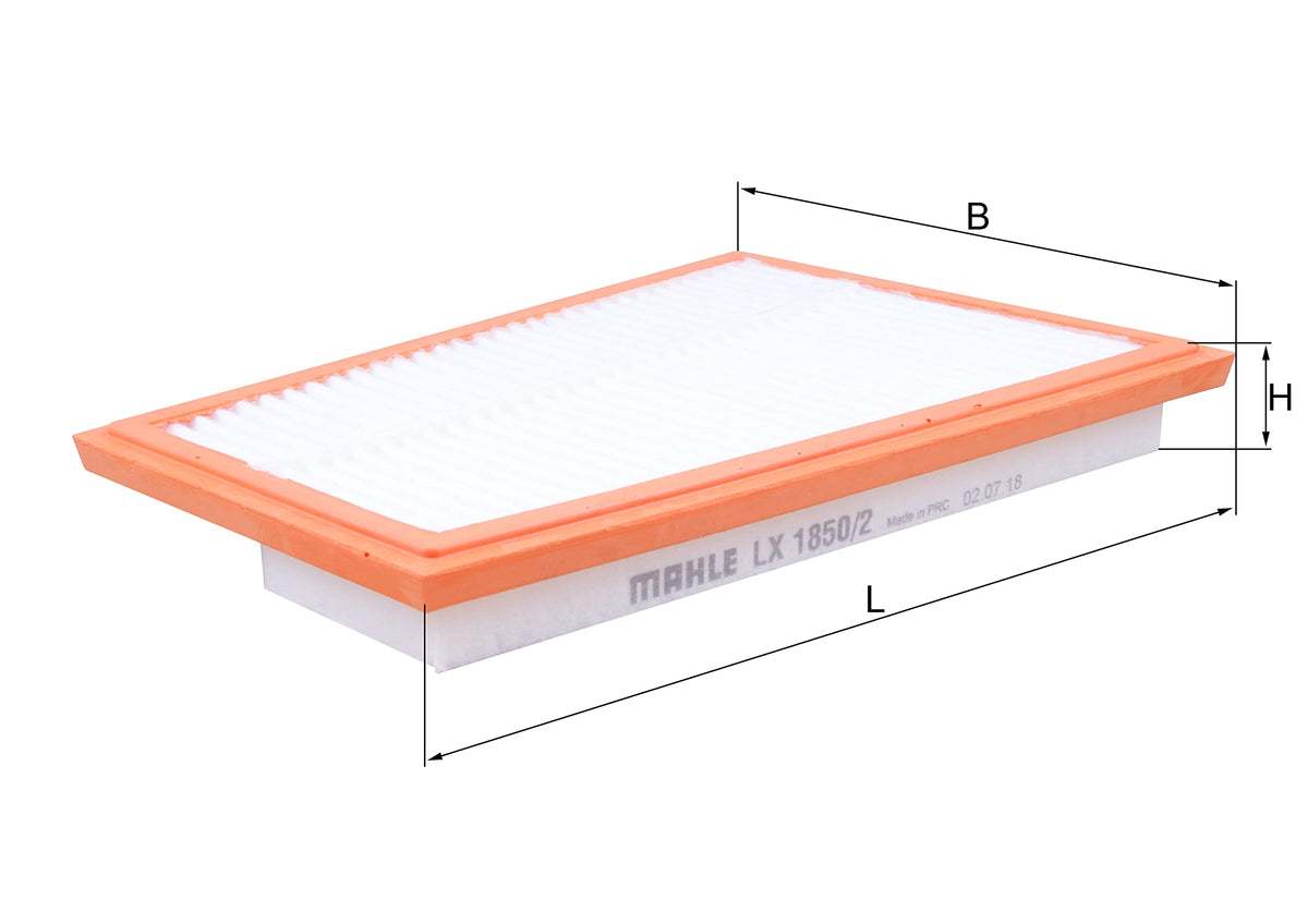 MAHLE Air Filter LX 1850/2