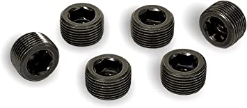 Moroso 37800 Deck Plug Kit (SBC and 90? V6 Chevy, 3/4 NPT, 6pk)