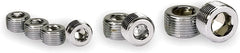 Moroso 39152 Chrome-Plated Pipe Plugs (3/8 NPT, 4pk)