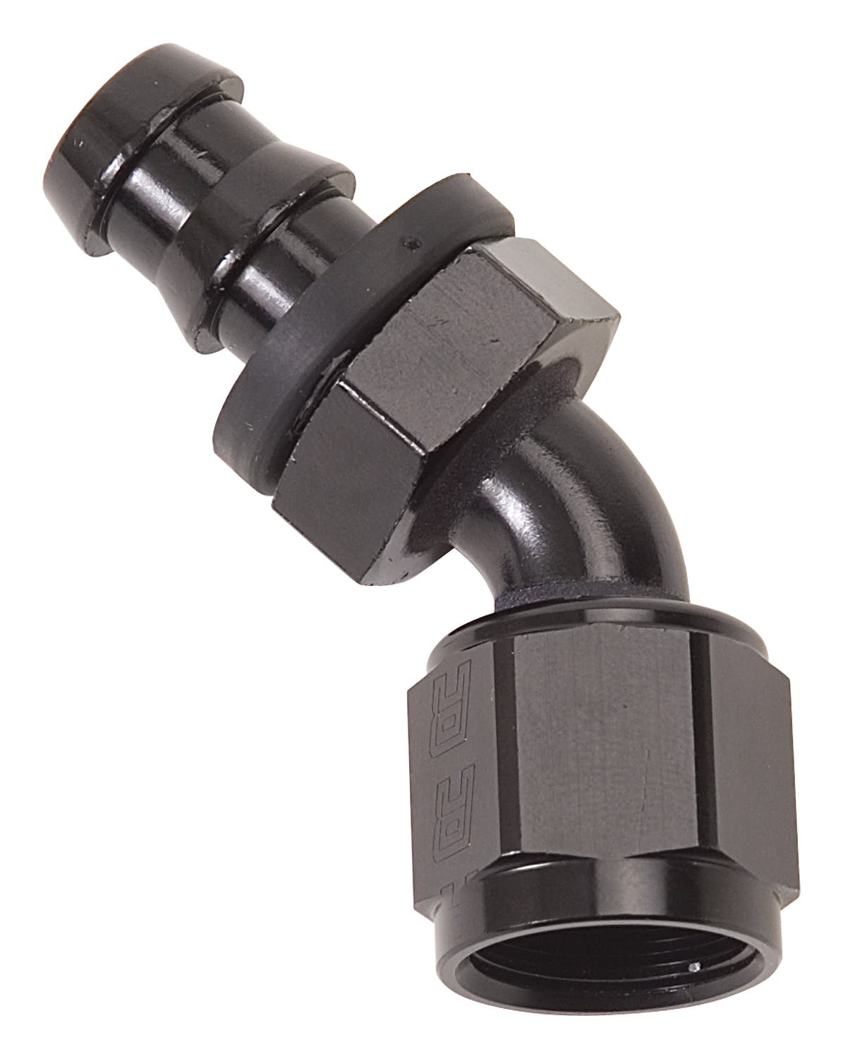 Russell 624073 Hose End Twist-Lok 45? -4 Black