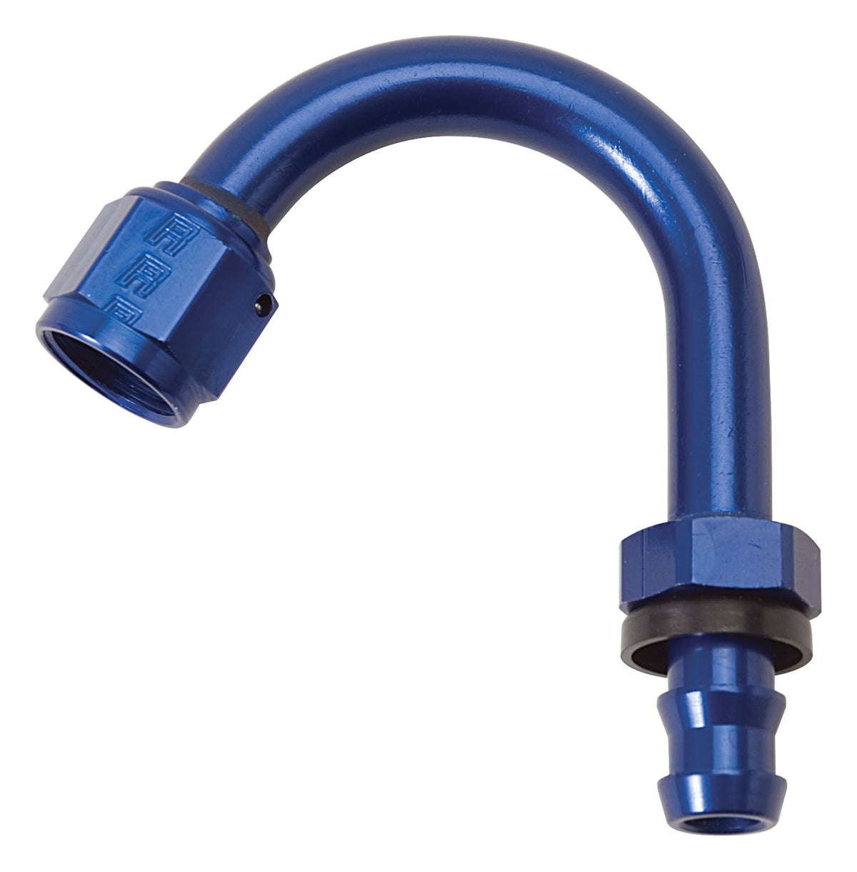 Russell 626000 Twist Lok Hose End Tight Radius #6 120 Degree Anodized