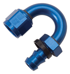 Russell 626070 Twist Lok Hose End Tight Radius #8 180 Degree Anodized