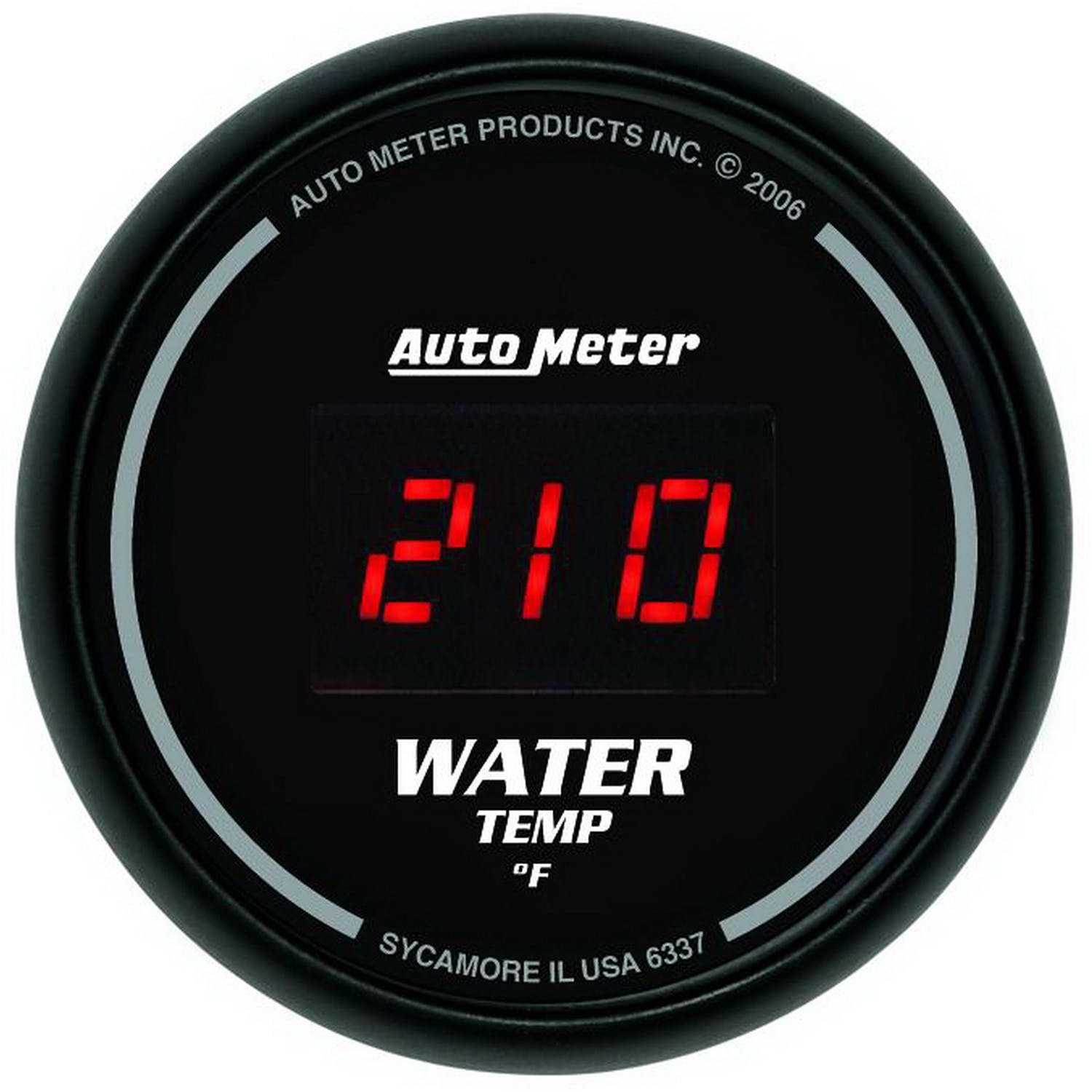 AutoMeter Products 6337 2-1/16in Water Temp, 0- 300 degF - Digital Black