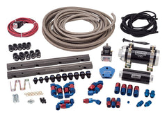 Russell 641530 EFI Complete Plumbing Kit Chevrolet LS1 Victor Jr. Manifold #29085 Only Red