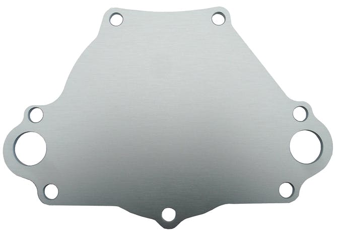 PROFORM 66237 Water Pump Backing Plate; SB Mopar Engines; Billet Aluminum; Natural Finish